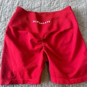 Alphalete Amplify Scarlet Red Shorts